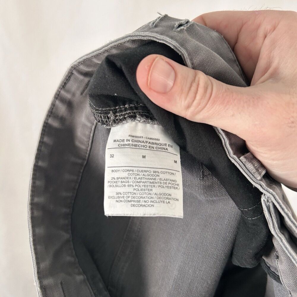 Nike SB Jeans Men's 32 Grey Distressed Cotton Blend Button Zip Vented Flaws - Picture 14 of 14